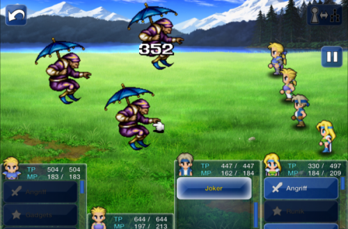 Final Fantasy VI - Kampfbildschirm
