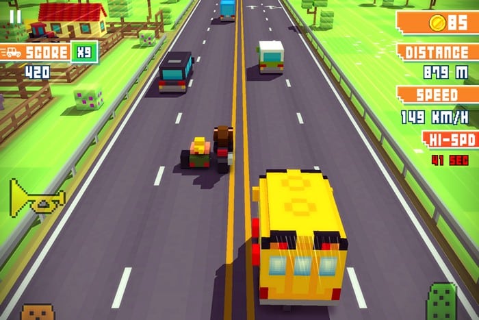 Download-Tipp: Blocky Highway – Auf dem Highway sind die Pixel los!