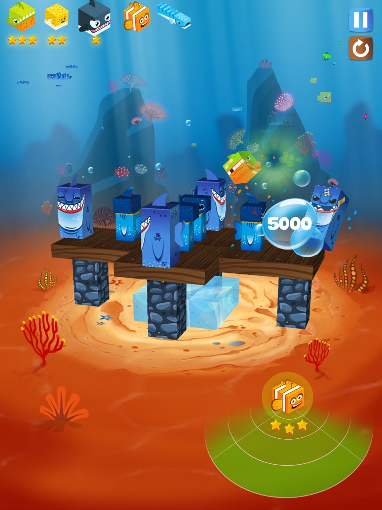 Fish Heroes – ein gelungener Angry Birds Klon in 3D