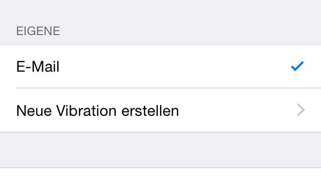 iOS Eigene Vibration