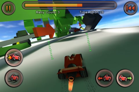 Jet Car Stunts startet nun endlich als Universal-App