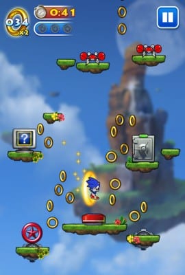 Sonic Jump – Konkurrenz für Doodle Jump?
